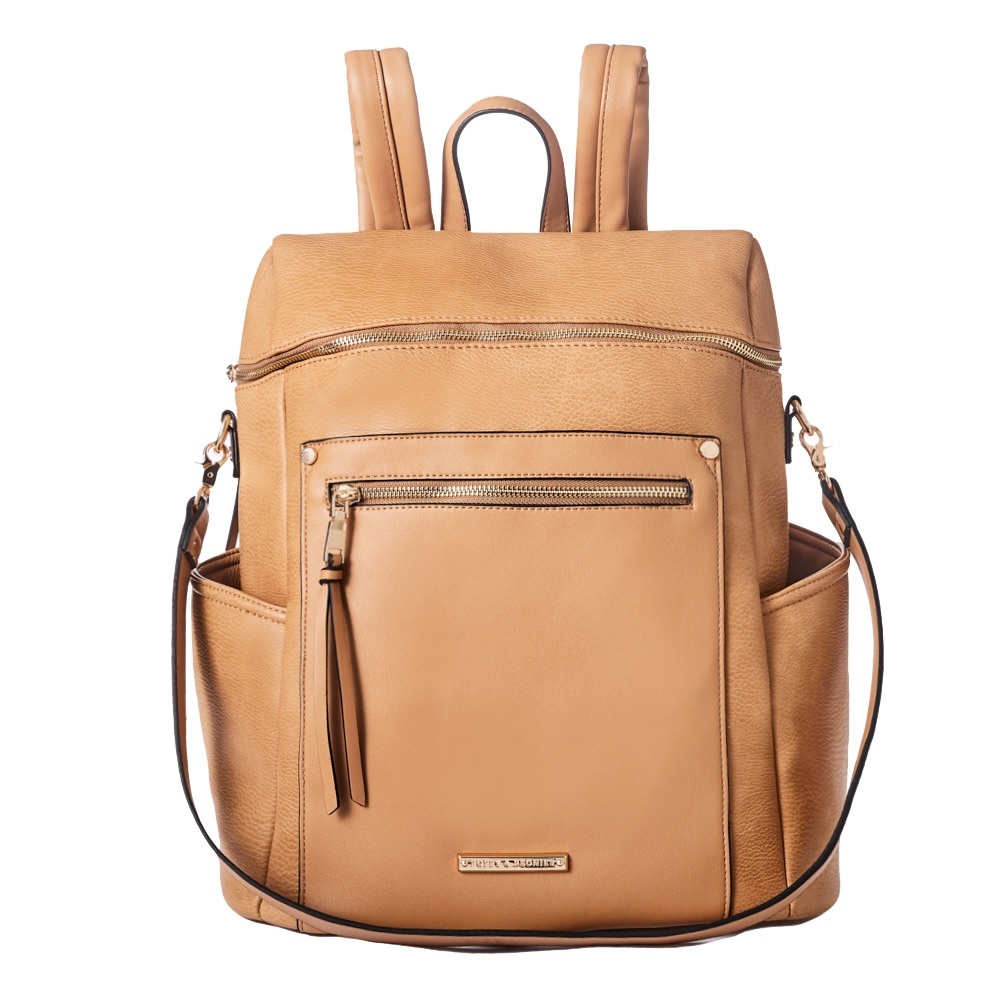 Poppy and Peonies Commuter Backpack Camel